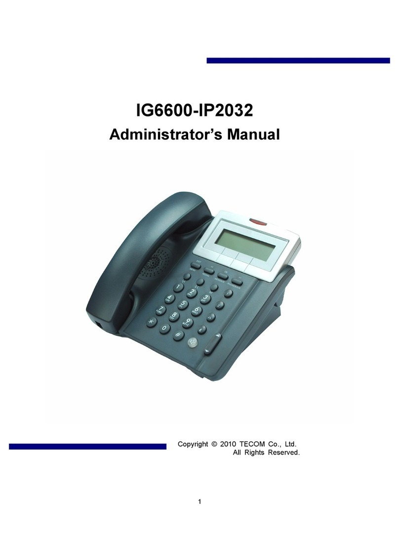 TECOM IP2032 Administrator's manual