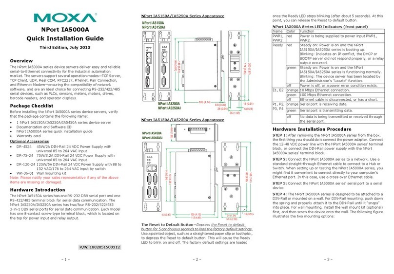 Moxa Technologies NPort IA5150AI Quick installation guide