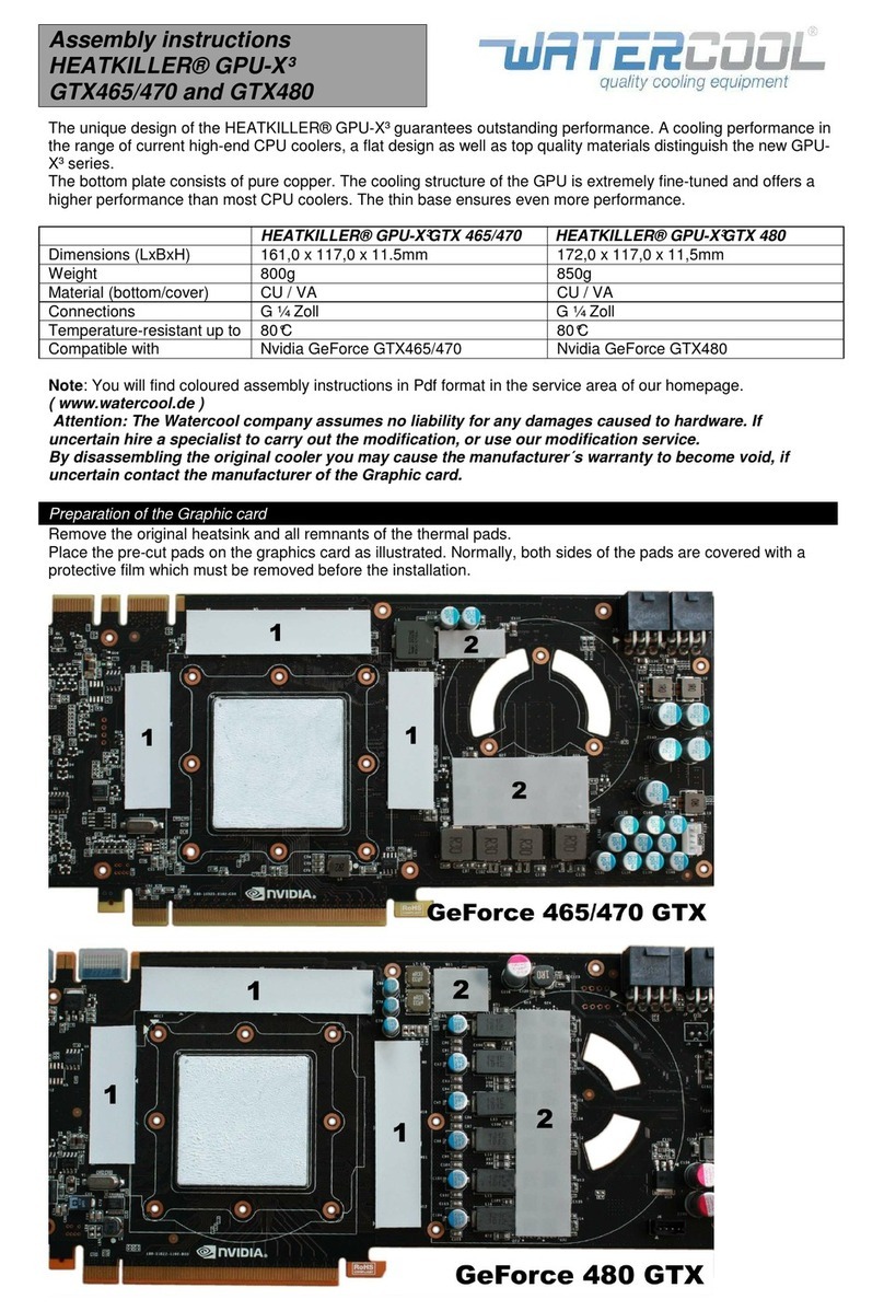 Watercool HEATKILLER GPU-X3 GTX480 Assembly guide