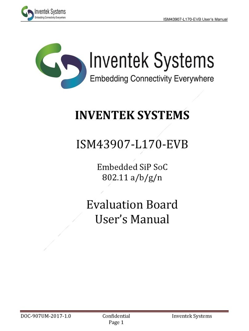 Inventek Systems ISM43907-L170-EVB user manual