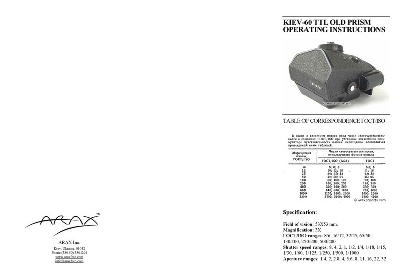 Arax KIEV-60 operating instructions Arax KIEV-60 operating instructions