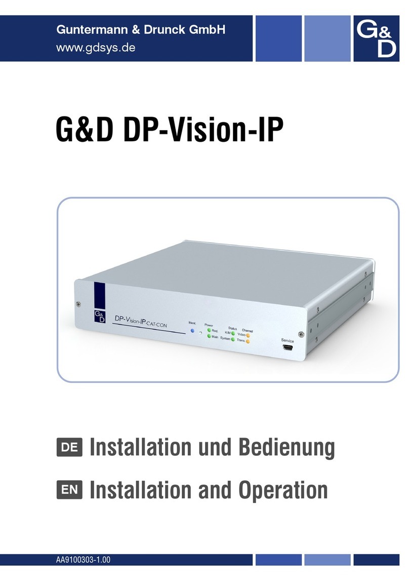 Guntermann & Drunck DP-Vision-IP Owner's manual