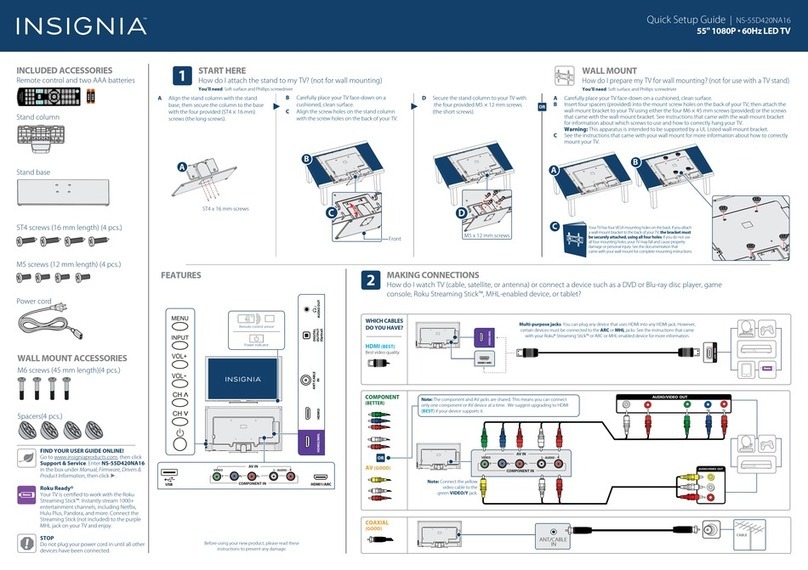 Insignia NS-55D420NA16 User manual