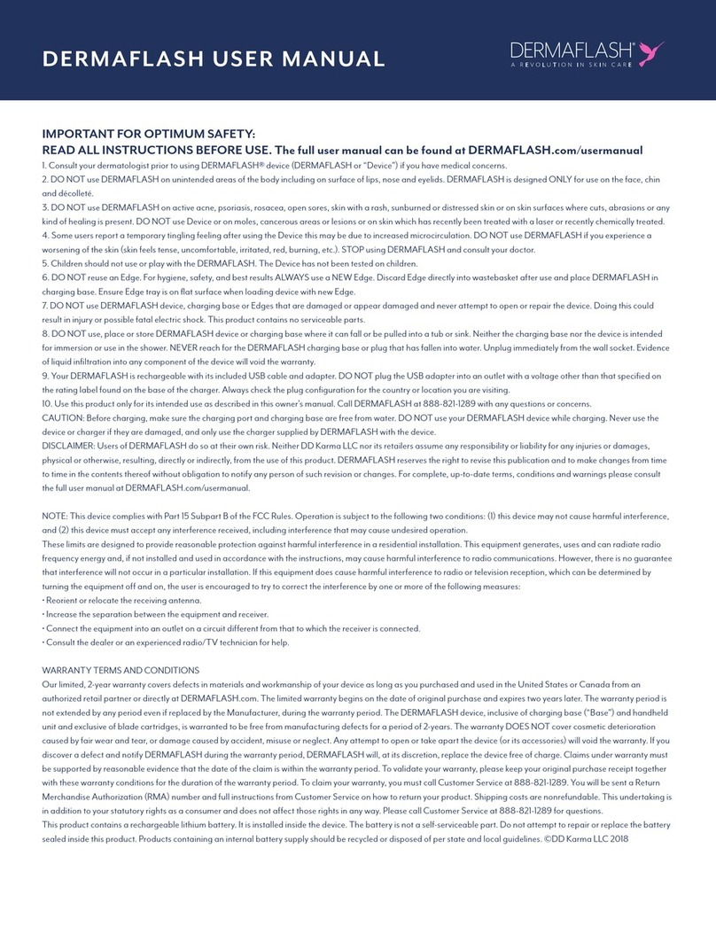 Dermaflash Dermaflash User manual