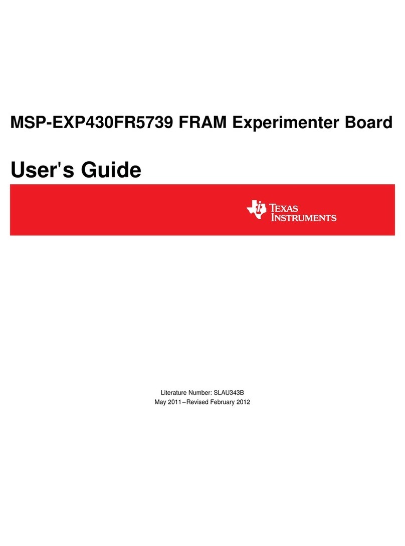 Texas Instruments MSP-EXP430FR5739 User manual