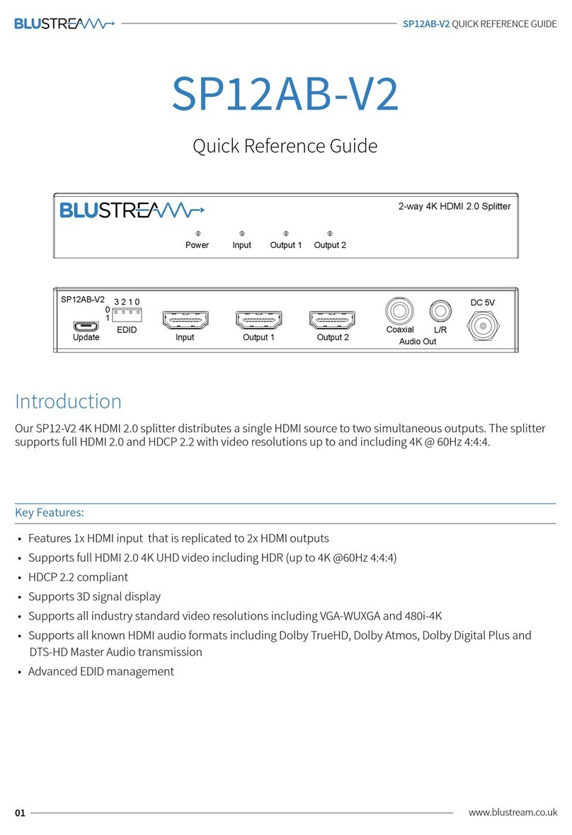Blu Stream SP12AB-V2 User manual
