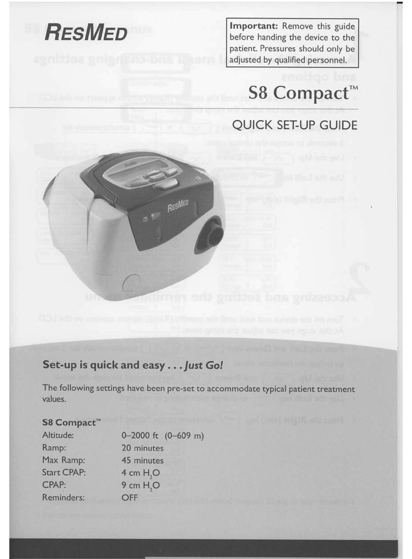 ResMed S8 Compact System User manual