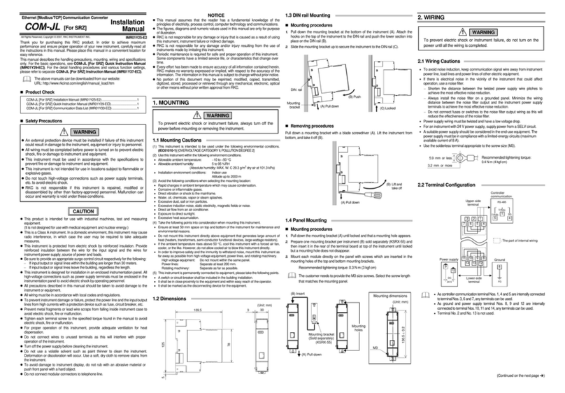 RKC INSTRUMENT COM-JL User manual