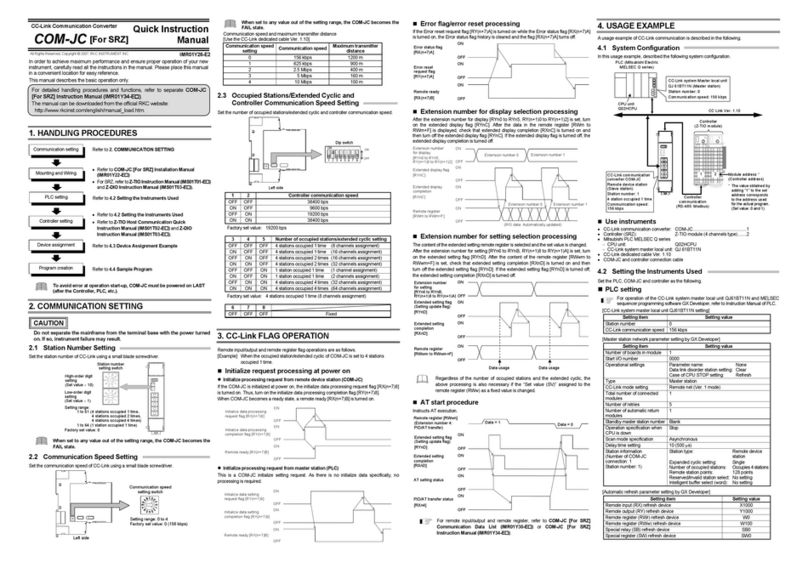 RKC INSTRUMENT COM-JC User manual