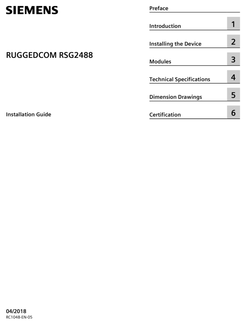 Siemens RUGGEDCOM RSG2488 User manual