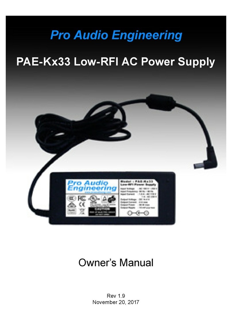 Pro Audio Eng PAE-Kx33 owner's manual