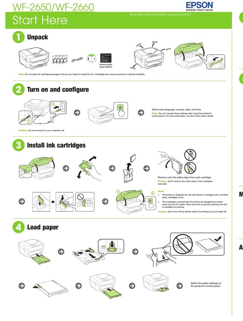 Epson WorkForce WF-2660 Instruction Manual