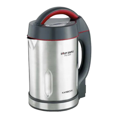 Kambrook Soup Simple KBL600 User manual