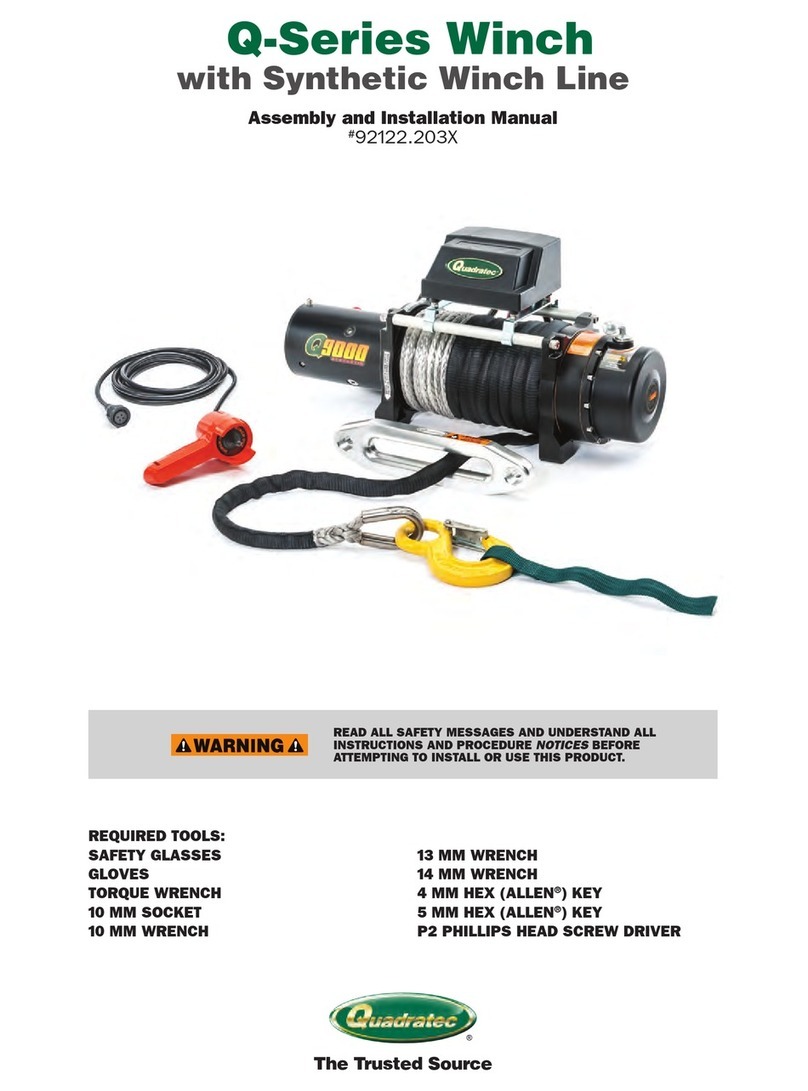 Quadratec 92122.203 series Assembly and installation manual