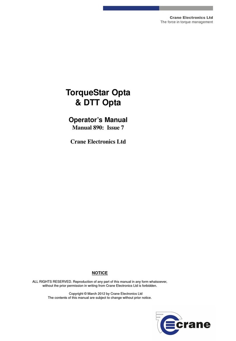 Crane Electronics DTT Opta User manual