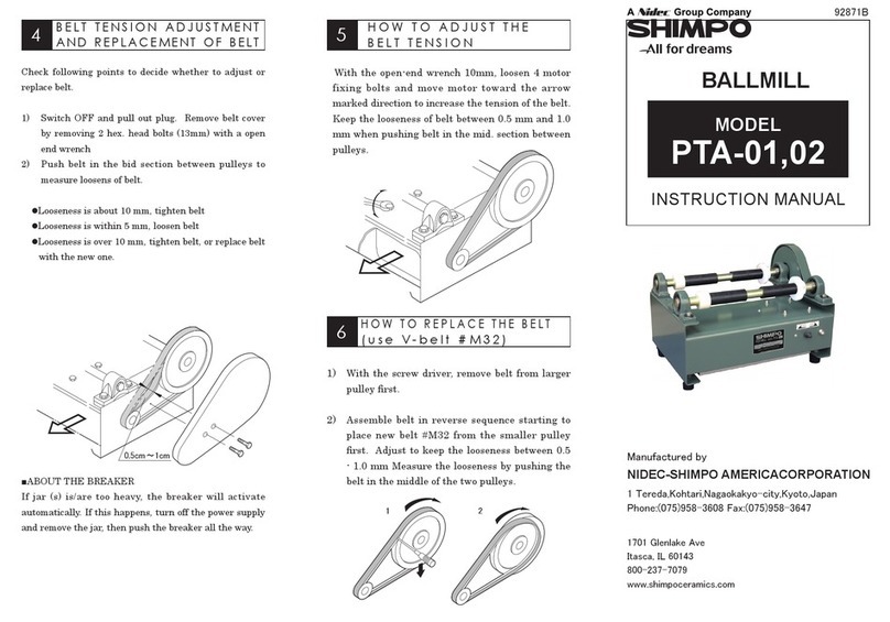 Shimpo PTA-01 instruction manual