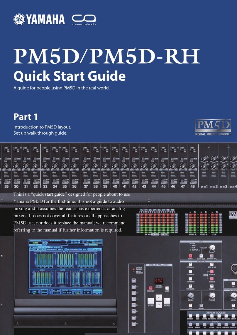 Yamaha PM5D-RH User manual Yamaha PM5D-RH User manual