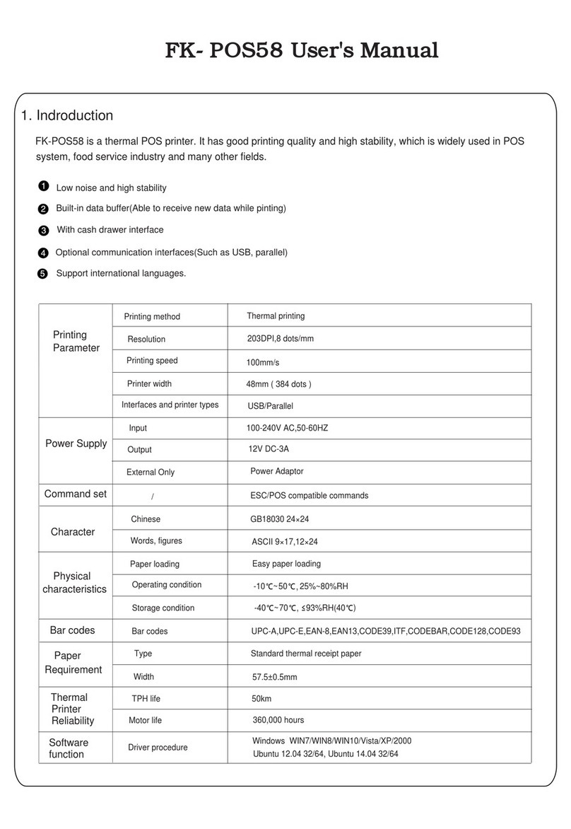 Fukun FK- POS58 user manual
