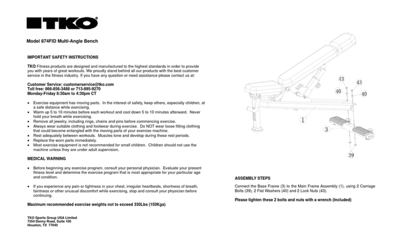TKO 874FID Important safety instructions