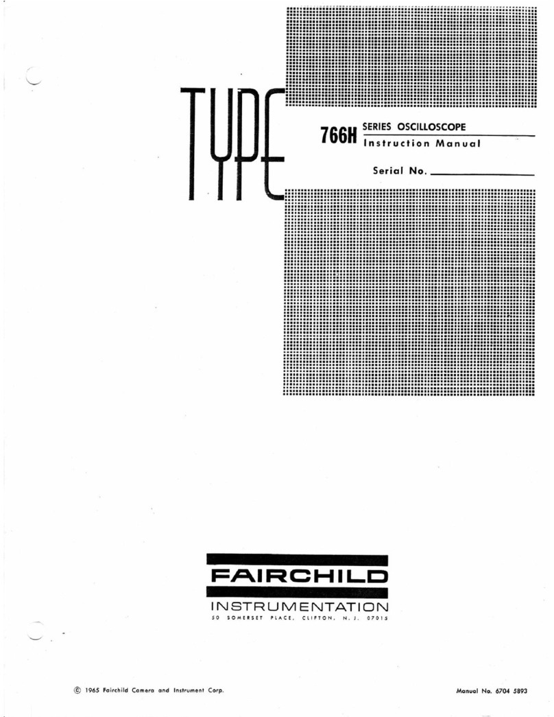 Fairchild 766H SERIES instruction manual