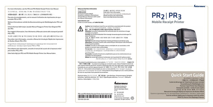 Intermec PR2 quick start guide