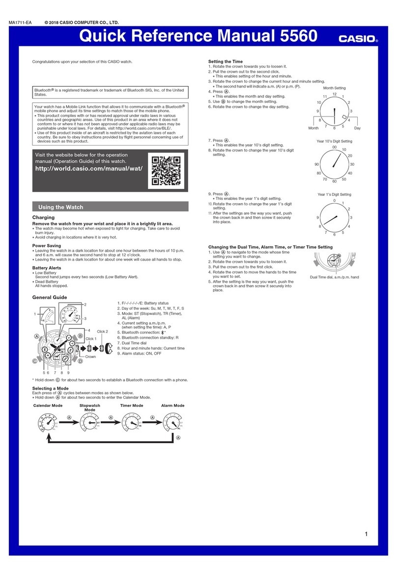 Casio 5560 Service manual