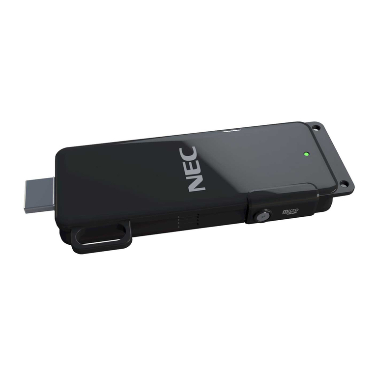 NEC MP10RX User manual
