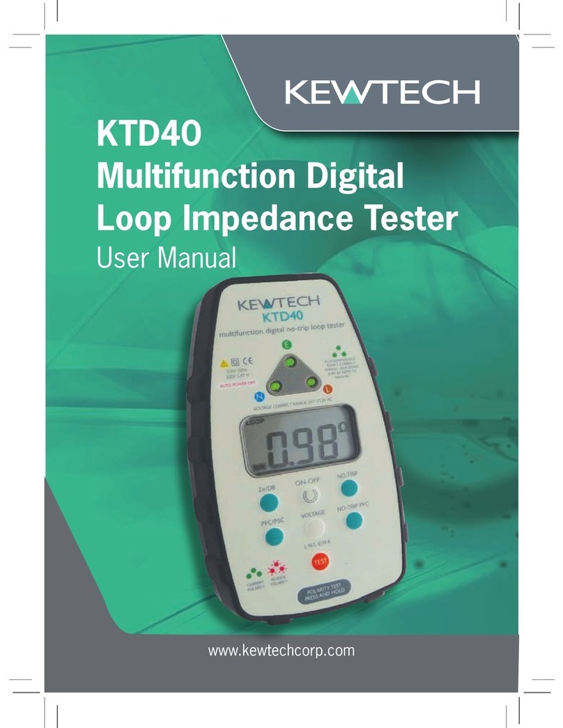 Kewtech KTD40 User manual