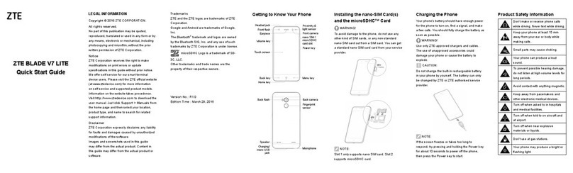 Zte BLADE V7 LITE User manual