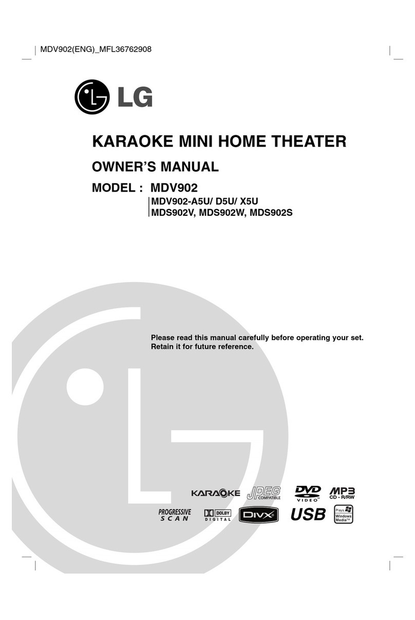 LG MDV902 owner's manual