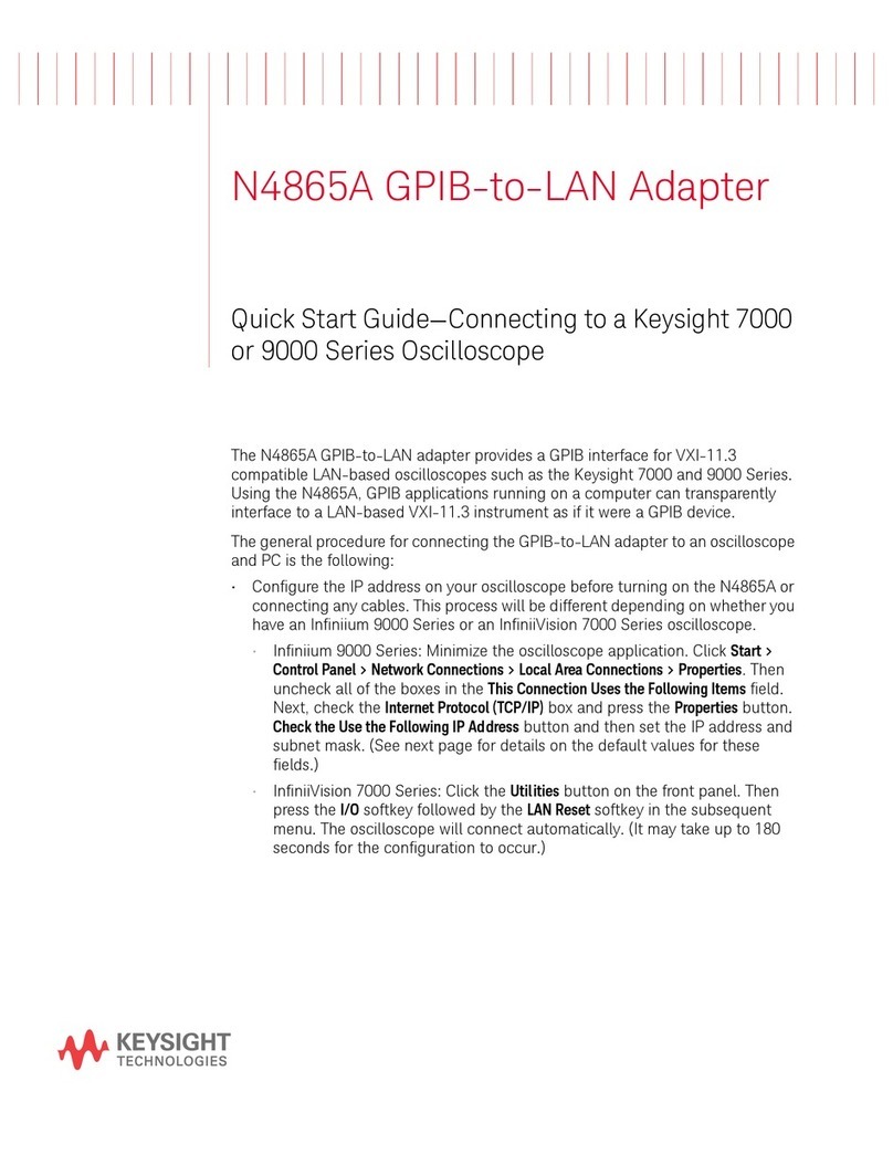 Keysight N4865A quick start guide