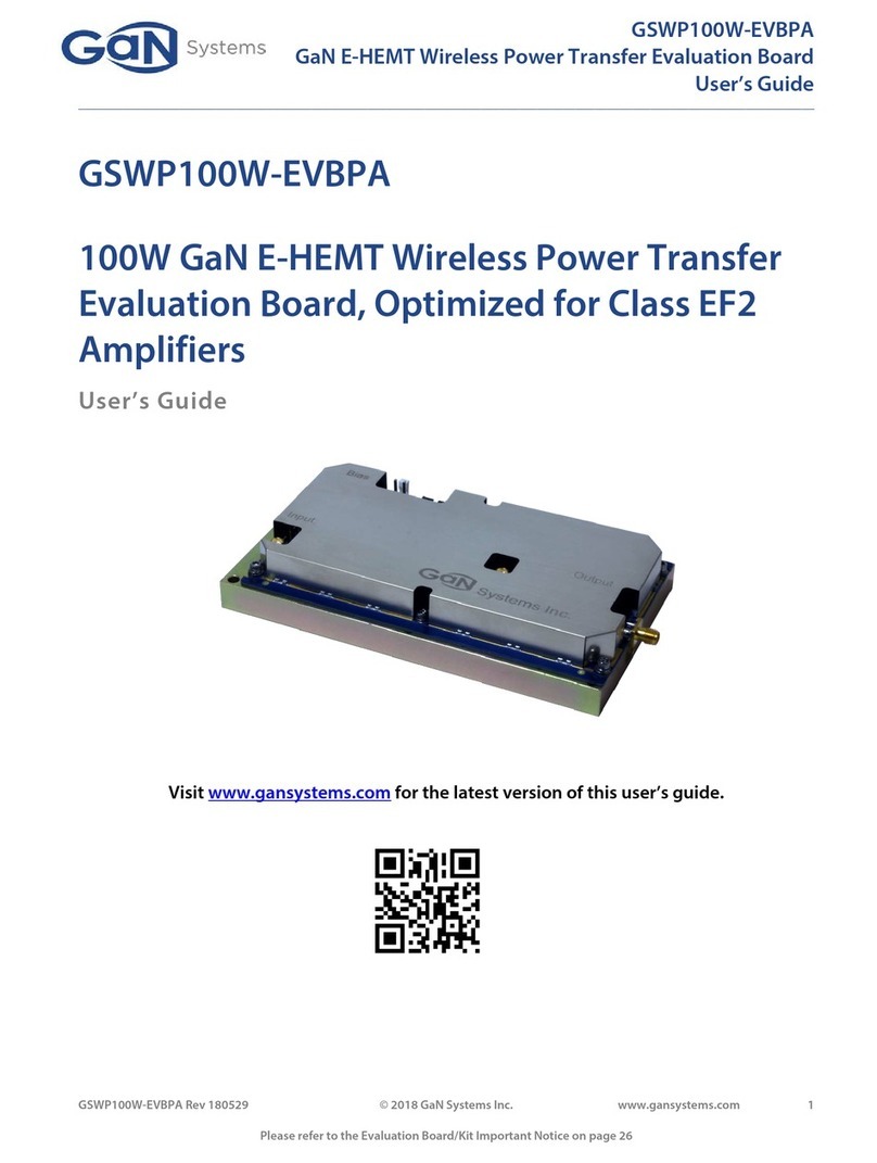 Gan Systems GSWP100W-EVBPA user guide