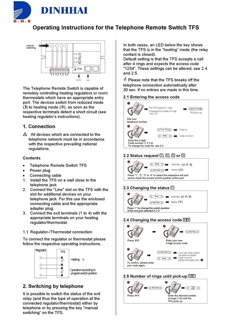 Dinhhai TFS operating instructions