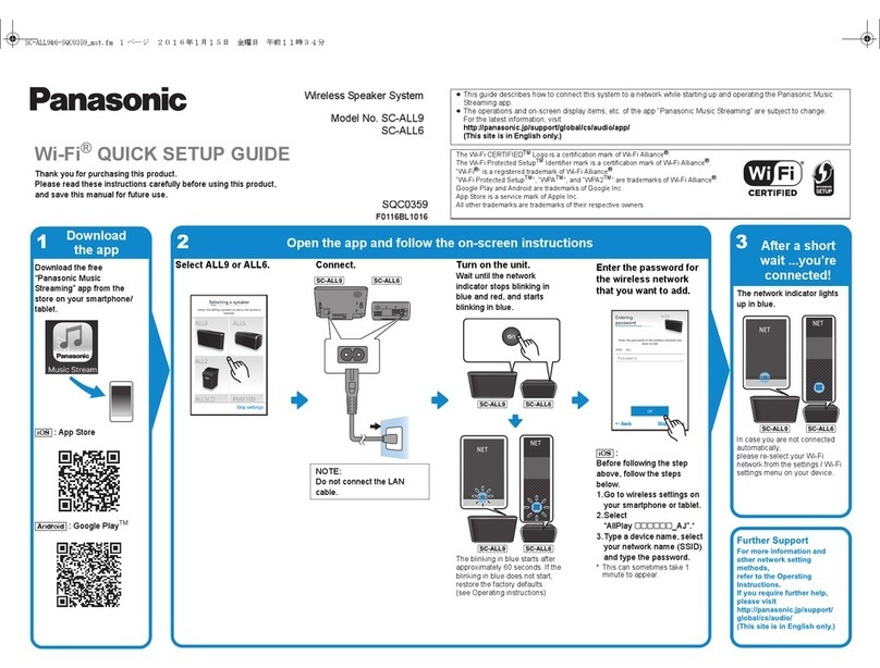 Panasonic SC-ALL9 User manual