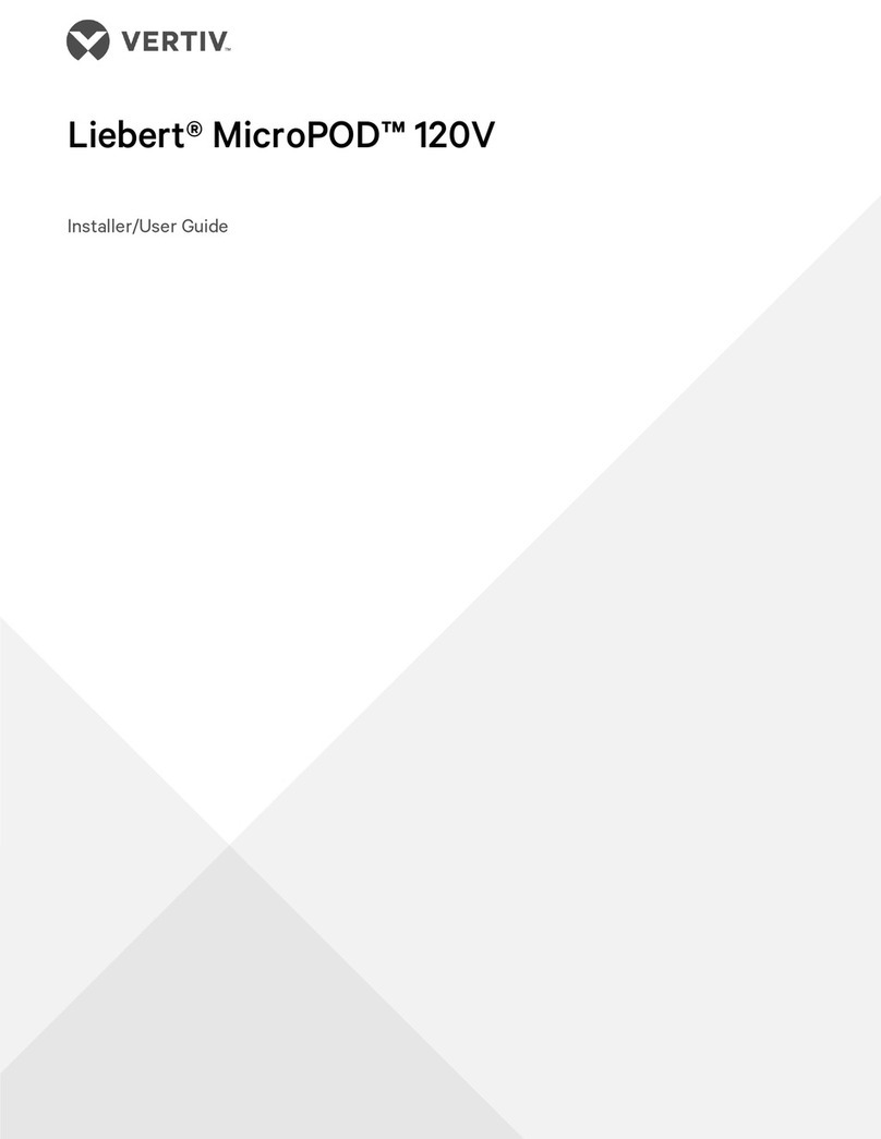 Vertiv Liebert MicroPOD Installation and maintenance instructions