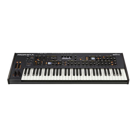 Dave Smith Instruments Sequential PROPHET X User manual