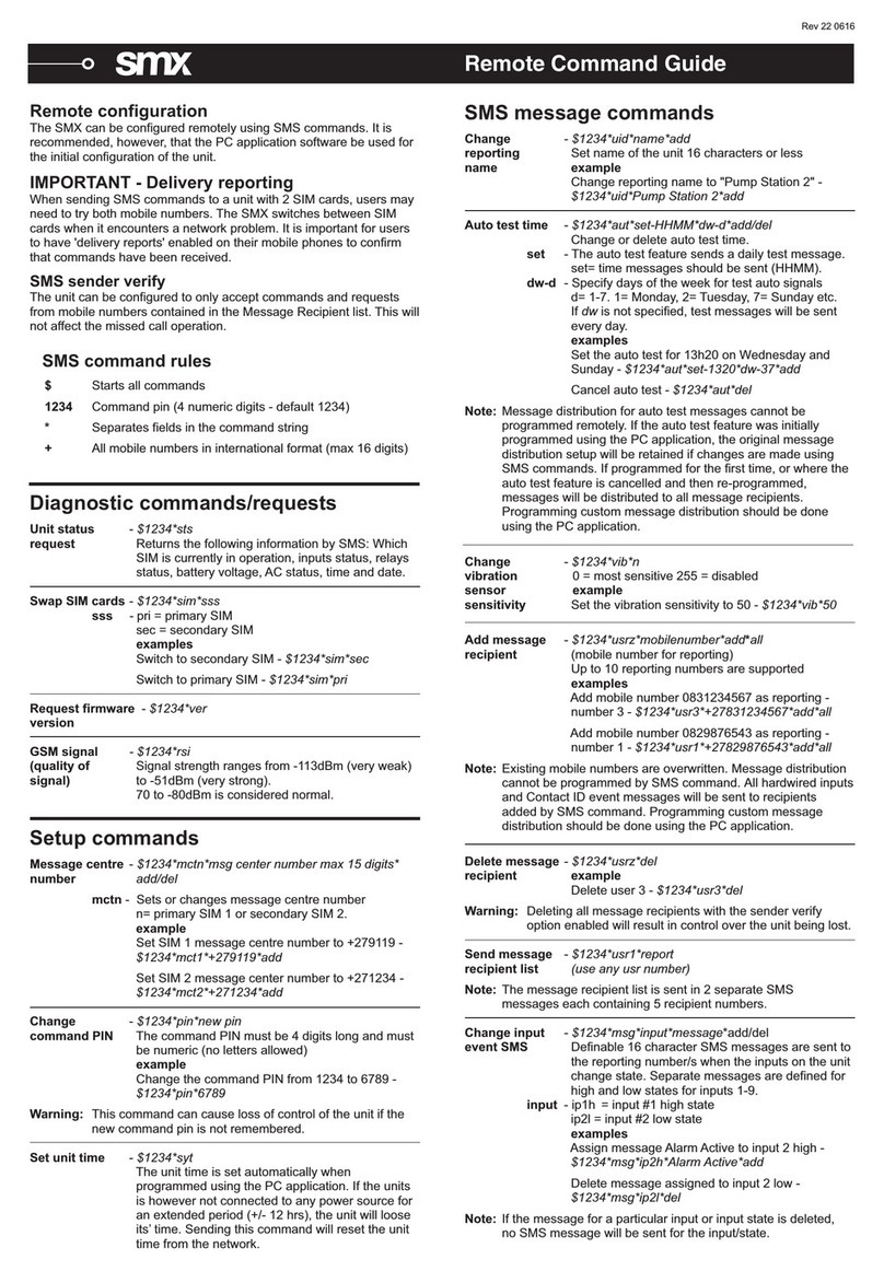 RDC SMX Command guide