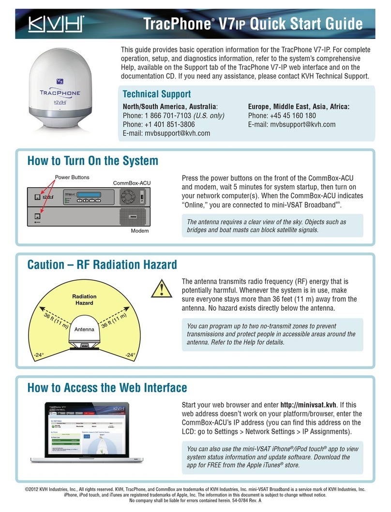 KVH Industries TracPhone V7-IP User manual KVH Industries TracPhone V7-IP User manual