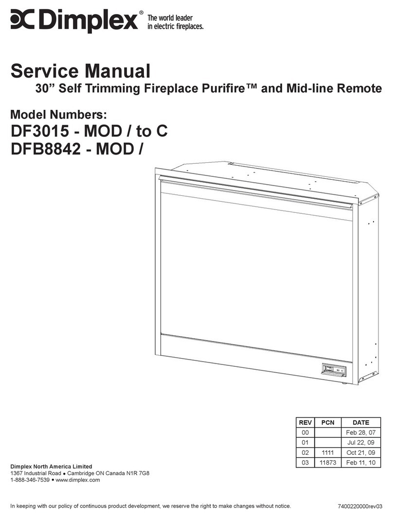 Dimplex MULTIFIRE DF3015 Service manual