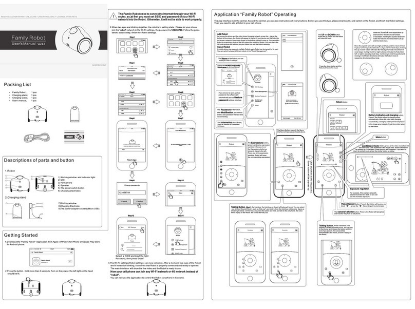 ESCAM QN02 Family Robot user manual