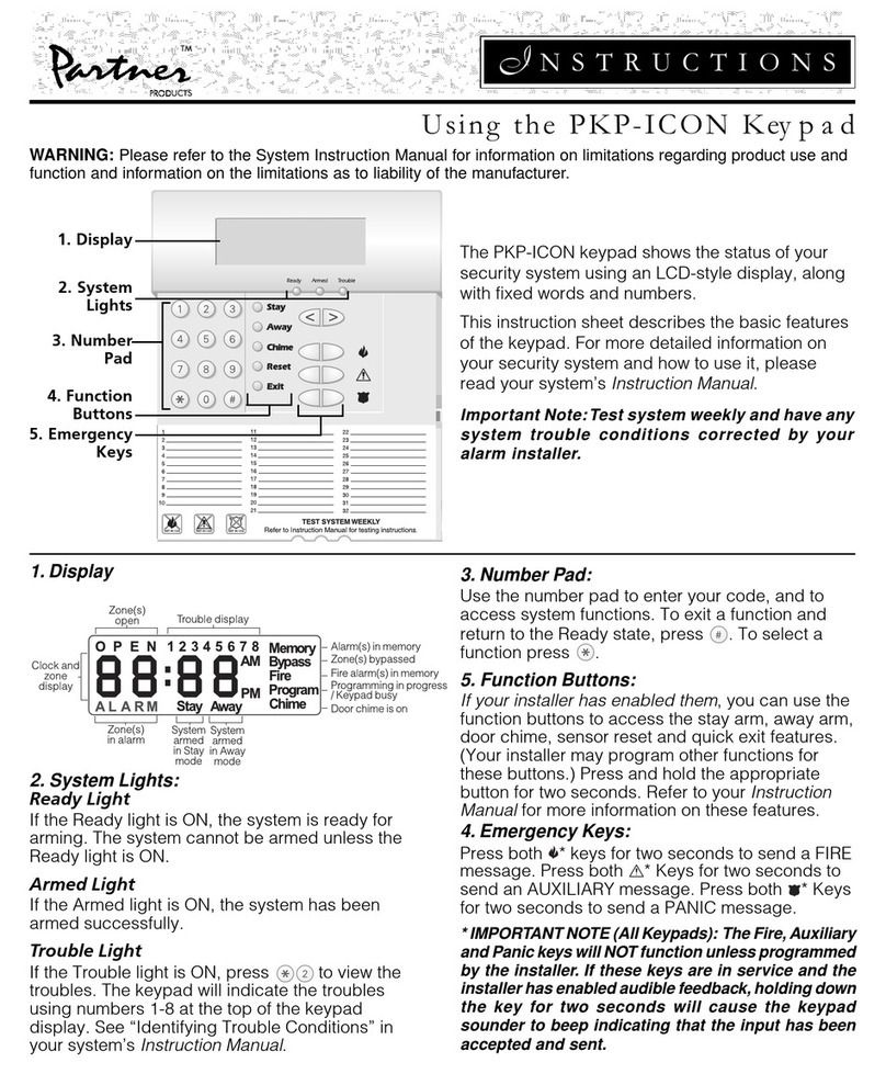 Digital Security Controls Partner PKP-ICON instructions