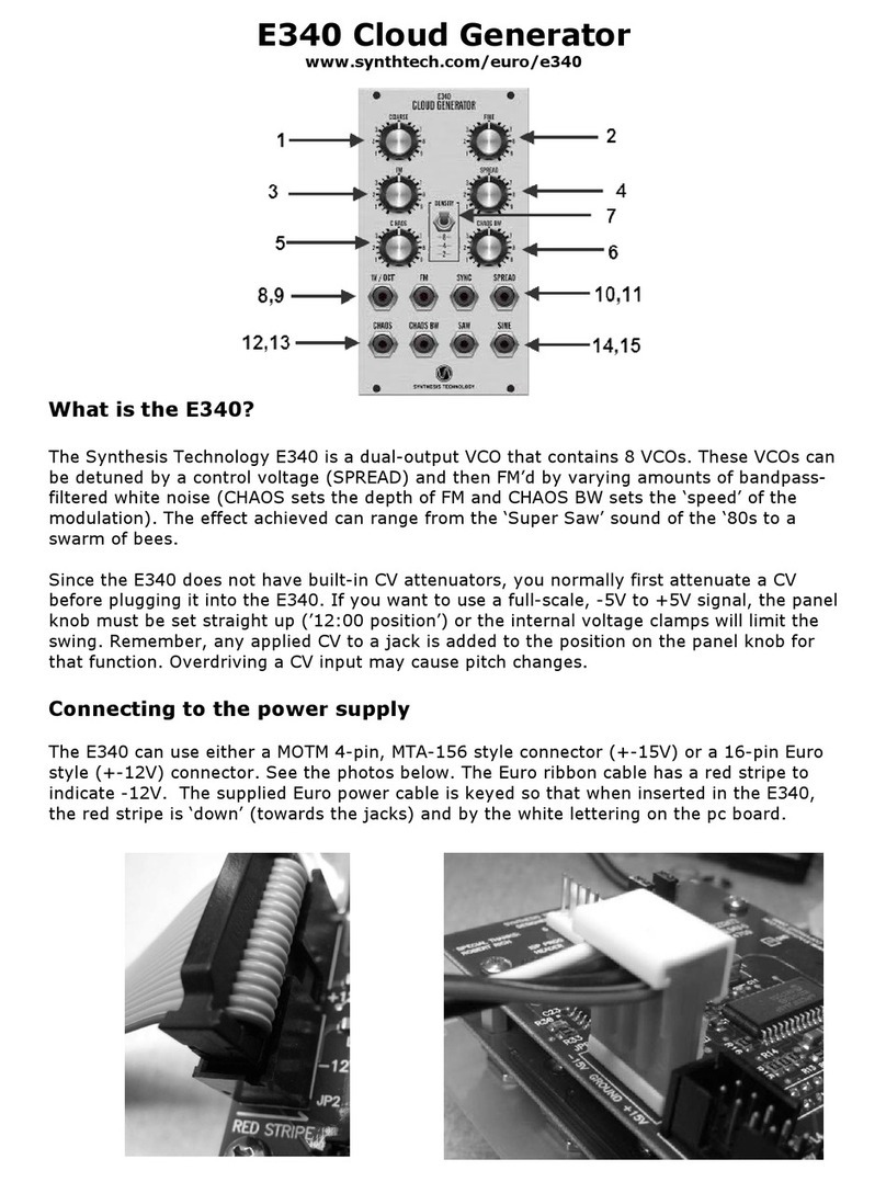 Synthesis Technology E340 manual