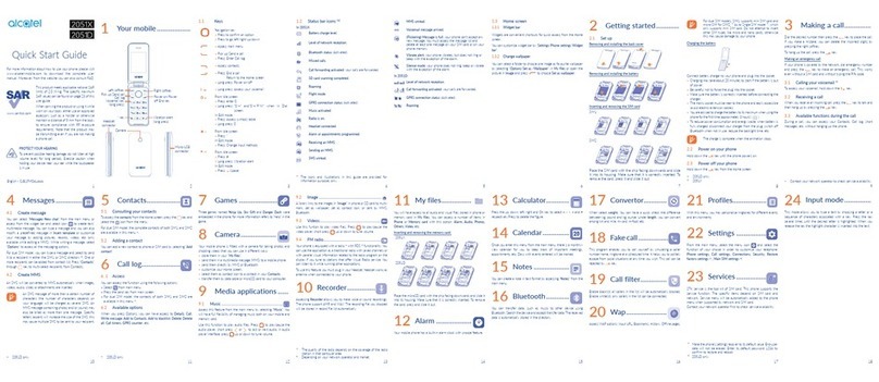 Alcatel 2051X User manual