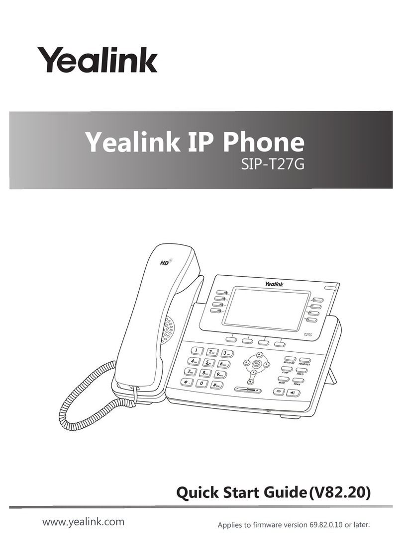 Yealink SIP-T27G quick start guide