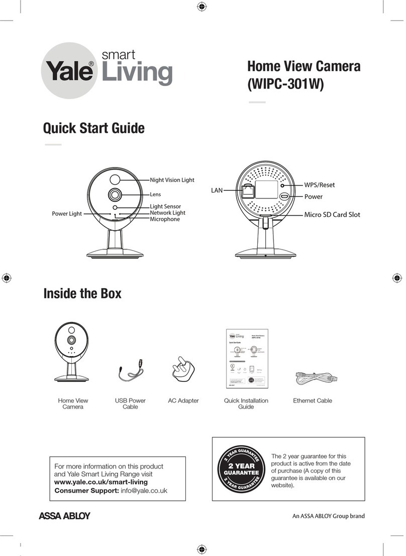 Yale WIPC-301W User manual