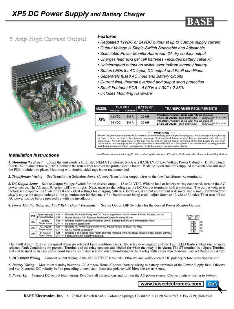 BASE Electronics XP5 installation instructions