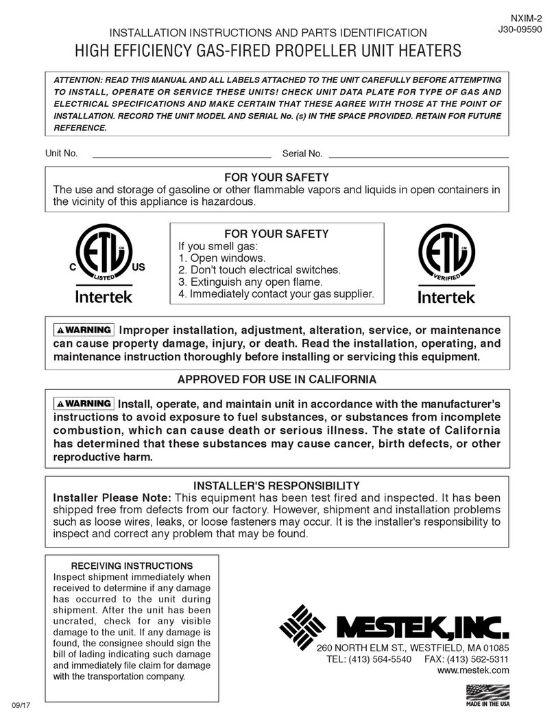 Mestek NXIM-2 installation instructions Mestek NXIM-2 installation instructions