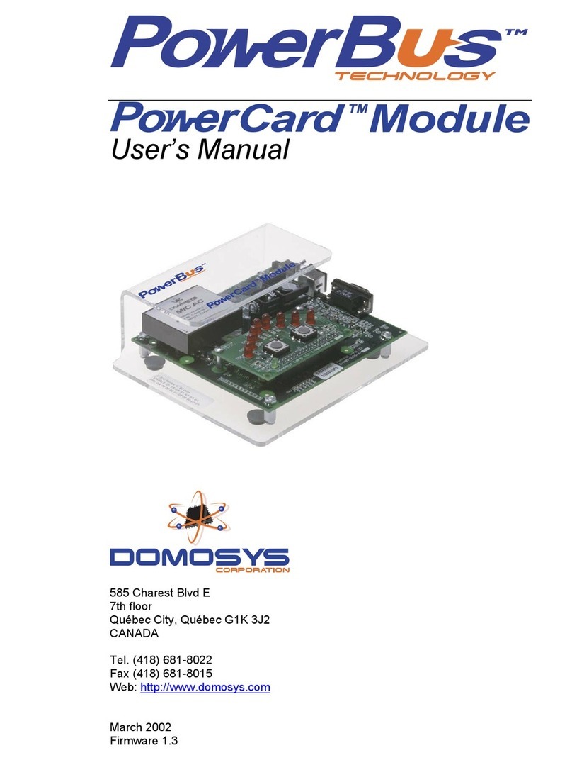 Domosys Corporation E-PBM-0100-A User manual