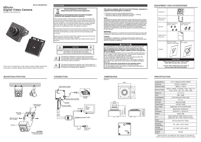 KT&C KPC-HD38M Installation manual