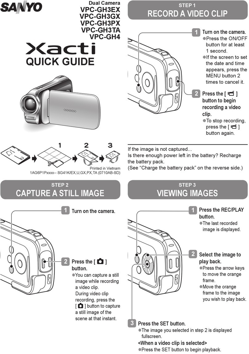 Sanyo XACTI VPC-GH3EX User manual